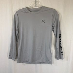 Hurley H2O-Dri Rashguard Sz Sm 7/8 SPF 50 Longsleeve